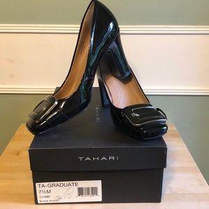 Tahari block-heel pumps, size 7.5M
